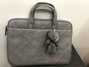 英制 笔记本电脑包女士适用华为matebook包苹果macbook手提pro小新air 绅士灰 13-14英寸 实拍图