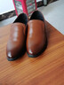 巴图腾男士皮鞋真皮商务正装大码46休闲软底爸爸鞋一脚蹬鞋子男春季新款 棕色B17316802 37 实拍图