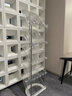 尊慕斯简易鞋架门口多层家用鞋子小型入户立式多层宿舍窄款夹缝置物架子 倾斜款鞋架-透明银【5层】 实拍图