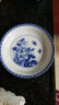 LICHEN 景德镇陶瓷餐具青花玲珑牡丹花釉下彩米通碗优质品白瓷 8英寸深菜盘 一个 晒单实拍图