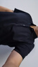 布先生夏季凉感丝光棉短袖男士polo衫商务休闲上衣纯色衣服翻领打底男装 黑色 L (175) 实拍图