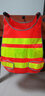 9F网格反光背心印字马甲工程工地施工摩托车用交通警示反光衣服 橘红色 实拍图