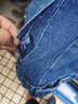 真维斯（JEANSWEST）夹克男2025春夏季舒适时尚简约牛仔外套男翻领男士外套深蓝M 实拍图