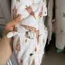 童泰秋冬季婴儿衣服1-24月宝宝外出夹棉连帽连体哈衣 白色 80cm 实拍图