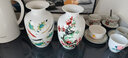 梓琦景德镇陶瓷插花工艺品家居装饰中式客厅装饰书房电视柜水培插花瓶 喜上眉梢冬瓜瓶+底座 实拍图