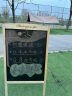 AUCS粉笔黑板支架型家用60*80cm 儿童写字板店铺商超学校教室用家庭摆摊小白板大黑板绿板宣传广告牌 实拍图