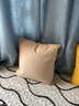 思篇沙发抱枕靠垫客厅加厚纯色亚麻简约汽车办公室腰枕床头靠枕靠背 米色(加厚素色亚麻) 45*45cm抱枕套+枕芯 实拍图