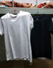 南极人（Nanjiren）两件装 男士短袖t恤夏季圆领黑白体恤T 纯色半袖上衣服打底衫男装CST01白+黑 2XL 实拍图