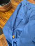 锦万泽 夏季工作服男女夏装薄款长袖套装工人劳保服车间工厂服定制 蓝色夏季短袖套装 180 实拍图