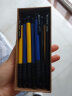 得力(deli)圆珠笔中油笔 0.7mm子弹头软胶握手原子笔按动笔 办公用品 黑色 36支/盒YZB-6546 实拍图