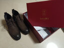 秋冬新款加绒保暖男靴马丁靴男英伦风高帮皮鞋真皮复古短靴潮流百搭中帮男士皮靴头层牛皮靴子潮 咖色加绒 39 实拍图