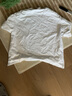 古泽鲨（GUZESHA）新款小圆领港风宽松纯棉纯色短袖打底衫T恤白色体恤半袖多色衣服 白色 3XL（185-205斤） 实拍图