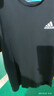 阿迪达斯（adidas）男装 25夏季新款运动服跑步舒适休闲时尚长袖卫衣套头衫 大LOGO/单层透气/黑红色 M 码 实拍图