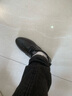 GENAI商务休闲鞋男鞋春秋季休闲皮鞋男士真皮低帮平底中年爸爸鞋子男鞋 黑色【内增高】真牛皮 四季款 40码 (250mm) 实拍图