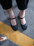 啄木鸟真皮2024年休闲软底玛丽珍女鞋平底浅口单鞋女夏季小皮鞋不磨脚 黑色 断码清·仓 37 实拍图