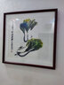 紫腾随轩齐白石装饰画新中式客厅背景墙面挂画卧室饭厅餐厅水墨虾壁画实木 苹果 60*60cm（有机玻璃）（默认红木色框） 实拍图