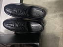 VQGT 春季头层牛皮商务正装大头皮鞋圆头英伦手工男鞋厚底耐磨增高 黑鳄鱼纹手工鞋跟  偏大一码 40 实拍图