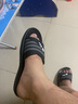 回力拖鞋男浴室凉拖男女情侣款一字拖舒适厚底耐磨室外防滑凉拖鞋 3225-25黑色. 40 实拍图