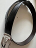 万宝龙（MONTBLANC）男士经典系列椭圆形针扣皮带黑/棕色腰带38157/128135 实拍图