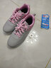 轩途诗女鞋透气网面板鞋女士鞋韩版百搭透气学生跑步休闲鞋女运动鞋子 灰粉皮面 40 实拍图