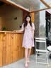 【头层牛皮】红蜻蜓凉鞋女夏季新款女鞋中年软底舒适坡跟防滑平底凉鞋女 WTK22097    米色 37 实拍图
