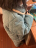 HELLOLUOBO冬季儿童睡衣加厚加绒男童女童珊瑚绒小孩保暖男孩宝宝家居服套装 粉色拉链款【三层夹棉加厚款】 150码（140-150cm） 实拍图