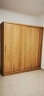 良工（lg）衣柜卧室实木衣柜全实木推拉门简易衣橱小户型两门滑门橡木柜子 1.8米长衣柜（含抽屉） 实拍图
