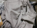 构致（GLOY&ZENITH）夏季亚麻衬衫男士短袖薄款衬衣商务休闲简约纯色棉麻半袖男上衣潮 灰色 XL（130-145斤） 实拍图