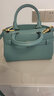 CHARLES&KEITH金属扣带手提单肩妈妈包凯莉包包女包生日礼物CK2-50160102 Teal蓝绿色 M 实拍图