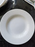 红牡丹 白色骨瓷盘子套装家用西餐盘釉下彩菜盘纯白碟子陶瓷牛排盘沙拉 纯白8英寸圆形汤盘4个 8英寸 实拍图