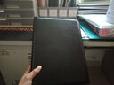 朗捷（longe） A4多功能文件夹资料夹皮质经理夹签约本商务汽车房产保险销售夹文件夹板定制logo 黑色12位计算器 实拍图