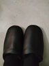 范米尼 加宽大码头层牛皮棉拖鞋家居真皮拖鞋居家用办公室内秋冬季男士女式老人保暖毛绒地板静音软底防滑 605:棕色 28适合41-42码 实拍图