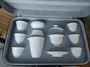琅庭琊坊景德镇白瓷茶具套装茶杯陶瓷功夫盖碗泡茶壶高档喝茶泡茶礼盒装 猪油白-茶具套装 实拍图