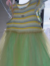 巴拉巴拉童装女连衣裙宝宝夏季儿童裙子甜美网纱裙条纹 黄绿色调00434 100cm 实拍图