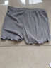 朵胤安全裤女可外穿防走光不卷边保险裤夏季蕾丝薄款三分打底短裤 灰色 (条纹款) 均码  实拍图