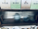 梵瀚（FANHAN）黑胡桃木置物柜双层桌面水杯防尘收纳柜带门杂物收纳 置物架 双层 推拉门 黑胡桃木 实拍图