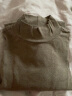 无印良品 MUJI 女式 弹力罗纹编织 半高领长袖T恤 BBM02A1A 打底衫 深咖啡色 L 实拍图