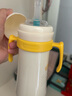可可萌 吸管保温奶瓶冬季保温陶瓷内胆水杯1岁以上科学断奶神器学饮杯 纳瓦白 280ml 实拍图