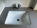 科勒（KOHLER） 台盆脸盆陶瓷盆台下盆线下门店款卡斯登方形台盆 20413T+齐悦龙头+角阀 实拍图
