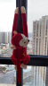 贝伦多毛绒玩具猴子公仔可爱长臂猴娃娃水晶超柔吊猴抱枕生日礼物女生 水晶超窗帘猴(红) 65厘米 实拍图