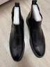 老人头（LAORENTOU）男靴冬商务棉鞋高帮鞋头牛皮套脚切西尔靴布洛克靴 A50383 黑43 实拍图