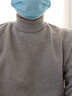 啄木鸟（TUCANO）高领毛衣男士时尚简约针织衫加绒保暖百搭男装上衣打底衫 黑色M 实拍图