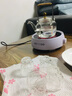 唐兴 耐热玻璃茶杯品茗杯大号主人杯锤目喝茶杯子木纹日式锤纹杯 木纹杯 4个 实拍图