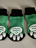 宠物袜子脚套 可爱透气平安防脏静音 鞋子防抓猫狗通用 绿水怪（一套四只） XL（适合25斤内） 实拍图