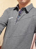 守约贤者秋季薄款男士长袖t恤男装翻领新款体恤纯色中青年大码打底衫中年 1182深灰 L建议体重130-150斤 实拍图