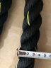 跳绳力量训练跳绳 加重型 格斗跳绳体能爆发手臂负重粗绳负重跳绳 甩绳 3米  38mm 2.4公斤左右 实拍图
