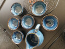 器美优品 茶具套装建盏镶鎏银曜变天目釉功夫茶具整套陶瓷泡茶壶茶杯送礼 蓝菲茶壶 10件 实拍图