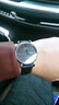 罗宾尼【品质严选】品牌手表男士简约全自动机械表防水商务休闲时尚腕表 银壳黑面钢带款 实拍图