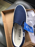 回力春季帆布鞋男一脚蹬鞋子老北京布鞋男士休闲懒人加绒豆豆鞋男 藏青HL903 42 实拍图