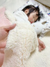 夏娃贝比（evebaby）婴儿毛毯冬季加厚宝宝盖毯儿童幼儿园被子新生儿珊瑚绒毯子秋冬天 粉色 珊瑚绒+羊羔绒 140*110cm 实拍图